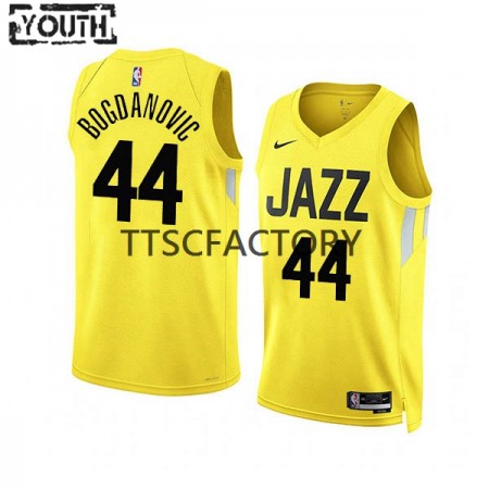 Maglia NBA Utah Jazz Bojan Bogdanovic 44 Nike 2022-23 Icon Edition Giallo Swingman - Bambino